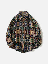 Vintage Ethnic Weaving Shacket