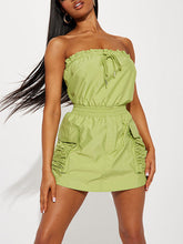 Skort-Overall mit elastischer Taille