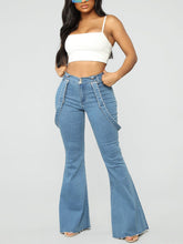 Ausgestellter Jeans-Overall
