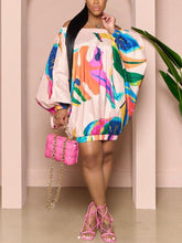 Schulterfreies Minikleid mit Puffärmeln