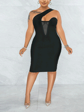 One Shoulder Bodycon Mini Dress