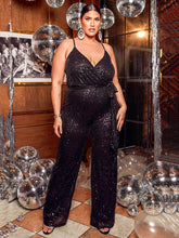 Mono de lentejuelas sin mangas