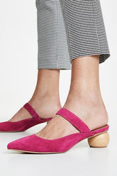 Point Toe Low Heel Mules
