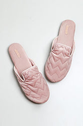 Geometry Velvet Mules Slipper