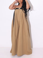 Mono holgado sin tirantes con cinturón