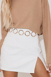 Metallische Ring-Hüftkette