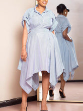 Strip Loose Maxi Dress