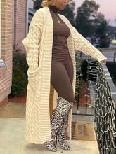 Knitted Side Pocket Cardigan