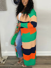 Knitted Color Block Cardigan