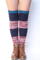 Gehäkelte Cnee High Beinwärmer