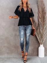 Lace V-Neck Blouse