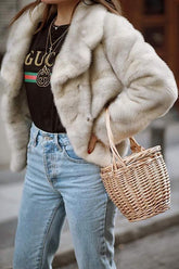 Bolso de mano de paja