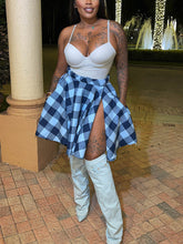 Karierter unregelmäßiger Rock