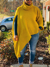 Suéteres de cuello alto con abertura de punto