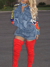 Abrigo vaquero con estampado casual