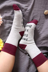 Bring mir ein Glas Wein Socke