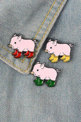 Süßes Schweinchen Button