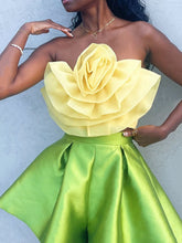 Crop-Top mit Blumenmuster