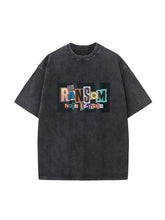 Fun Letter Print Oversized Tees