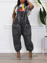 Lockerer Jeans-Overall