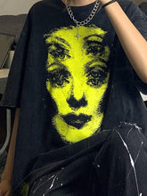 Oversize-T-Shirt mit Siebdruck