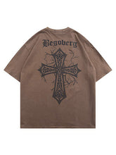 Men's Washed Cross Logo Graphic Tee