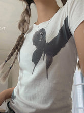 Kurzärmliges T-Shirt mit Schmetterlingsgrafik