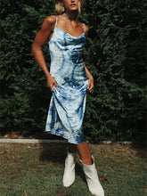 Tie-Dye-Sling-Midikleid