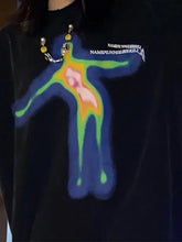 Kurzärmliges T-Shirt mit Alien-Print