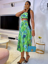 Bedrucktes Crop-Top-Rock-Set