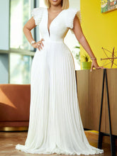 Plissierter Jumpsuit mit hoher Taille