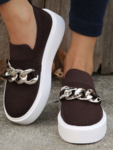 Slip-On-Sneakers mit Kettendekor