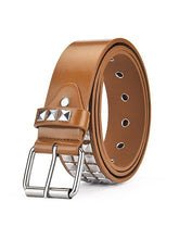 Gürtel mit Ösenschnalle und Metallverzierung