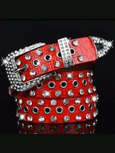 Gürtel mit Strass-Ösenschnalle