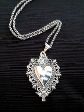 Vintage Gothic Herz Anhänger Halskette