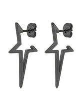 Pendientes colgantes de estrella gruesa irregular