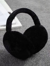 Orejeras cálidas y afelpadas plegables de color sólido