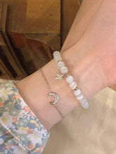 2-teiliges Freundschaftsarmband-Set mit Mond- und Sternmotiv