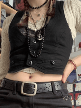 Top de corsé con botones al frente