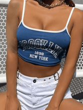 Contrast Vintage Logo Crop Cami Top