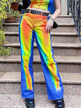 Gerade geschnittene Hose mit Cyberprint