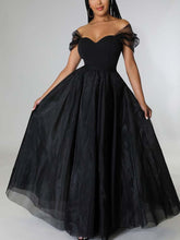 Einfarbiger Rock mit hoher Taille