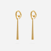 Pendientes colgantes estilo Alfa Dorado - Oro