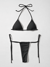 Conjunto de bikini triangular con micro halter