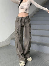 Vintage-Cargojeans mit Taschendetail