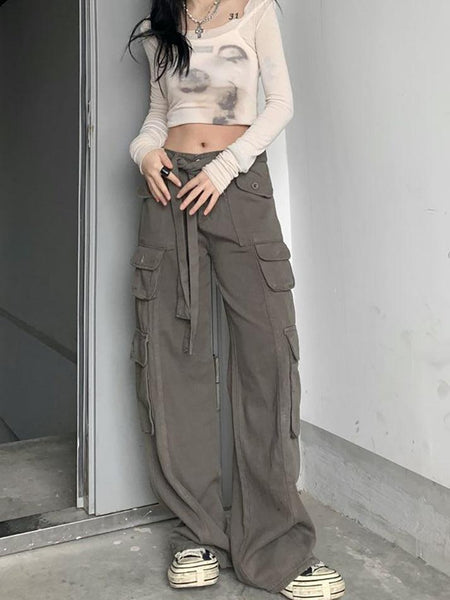 Vintage Pocket Patched Cargo Jeans main image 1