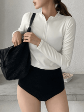 Traje de baño tankini con cubierta de manga larga