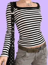 Vintage Striped Long Sleeve Tee