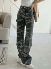 Vintage Wash Camo Cargo Pants