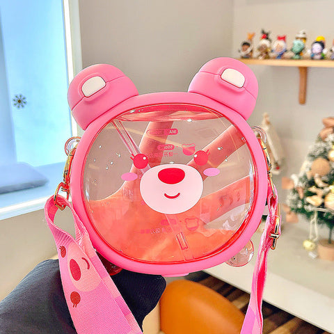 Botella pastel de oso de doble cara kawaii (750 ml)